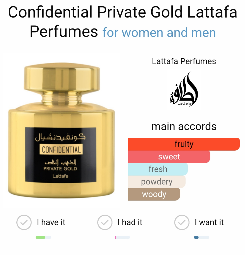 Confidential Private Gold by Lattafa