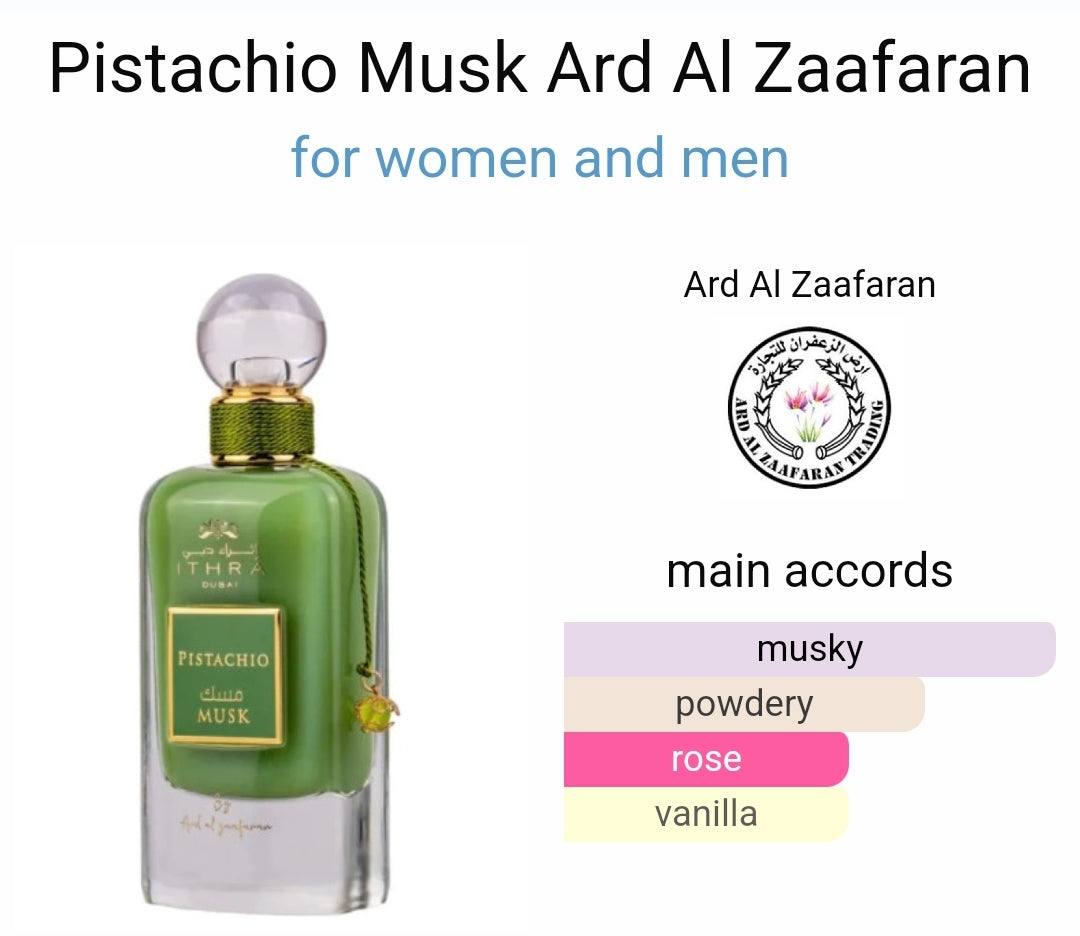 Ithra Pistachio Musk Ard Al Zaafaran